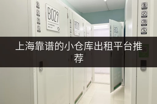 上海靠谱的小仓库出租平台推荐，帮你解决仓储难题