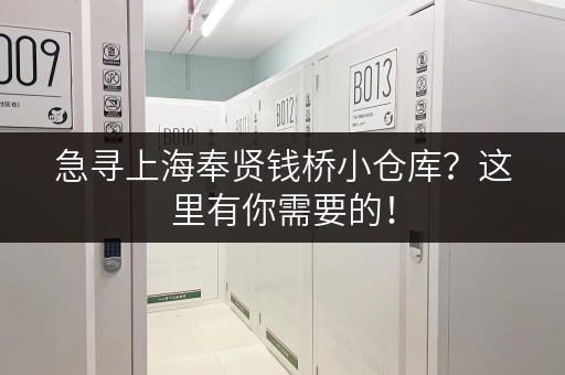 急寻上海奉贤钱桥小仓库？这里有你需要的！