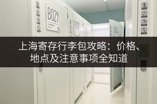 上海寄存行李包攻略：价格、地点及注意事项全知道