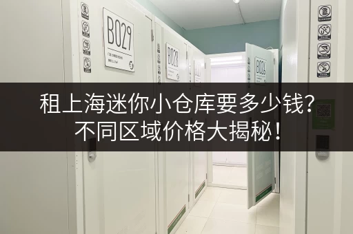 租上海迷你小仓库要多少钱？不同区域价格大揭秘！