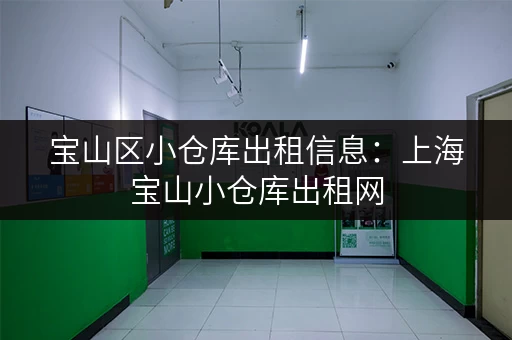 宝山区小仓库出租信息：上海宝山小仓库出租网，快速找到合适的仓库