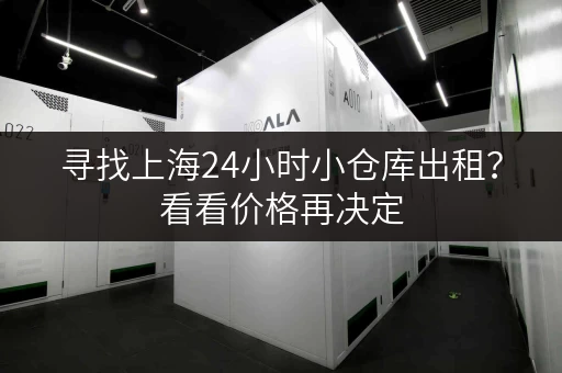 寻找上海24小时小仓库出租？看看价格再决定