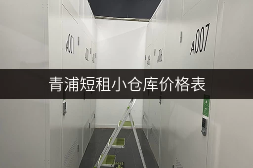 青浦短租小仓库价格表，帮你找到合适的仓库