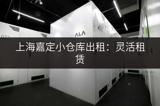 上海嘉定小仓库出租：灵活租赁，多种面积，满足您的仓储需求