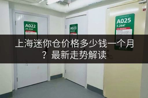 上海迷你仓价格多少钱一个月？最新走势解读