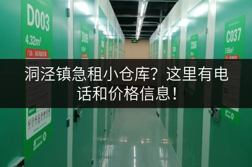 洞泾镇急租小仓库？这里有电话和价格信息！