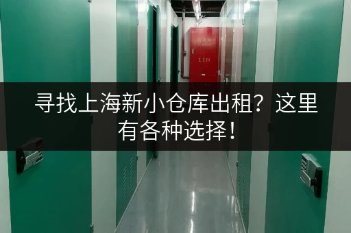 寻找上海新小仓库出租？这里有各种选择！