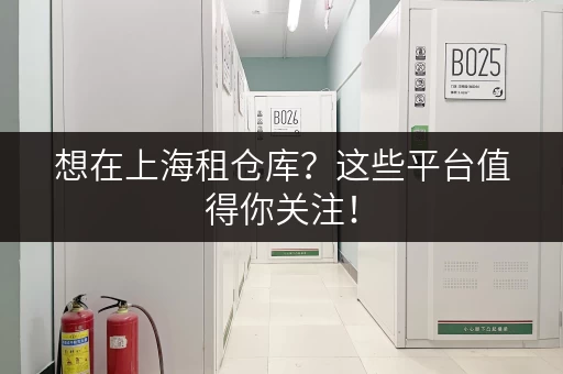 想在上海租仓库？这些平台值得你关注！