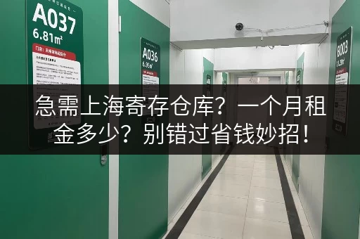 急需上海寄存仓库？一个月租金多少？别错过省钱妙招！