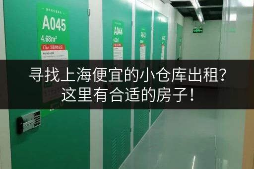 寻找上海便宜的小仓库出租？这里有合适的房子！