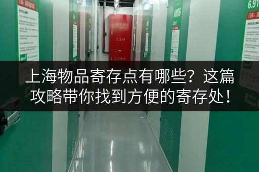 上海物品寄存点有哪些？这篇攻略带你找到方便的寄存处！