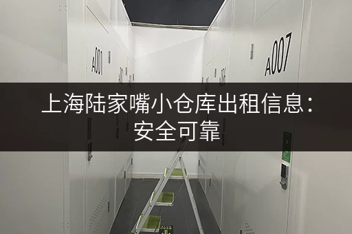 上海陆家嘴小仓库出租信息：安全可靠，正规租赁，随时看房