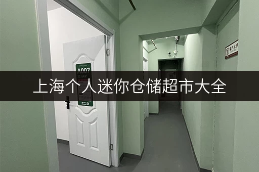 上海个人迷你仓储超市大全,总有一款适合你! 上海个人迷你仓储超市大全,总有一款适合你!
