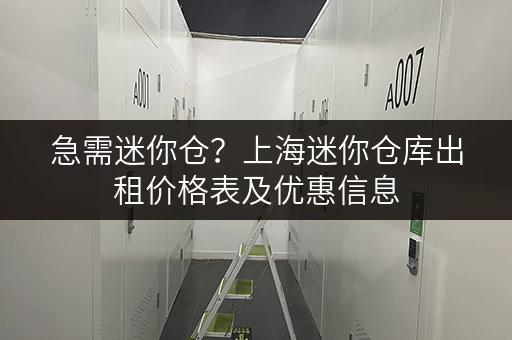 急需迷你仓？上海迷你仓库出租价格表及优惠信息