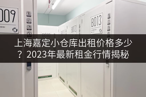 上海嘉定小仓库出租价格多少？2023年最新租金行情揭秘