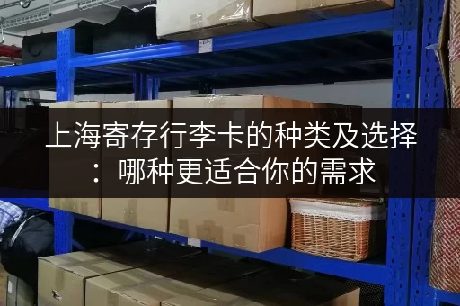 上海寄存行李卡的种类及选择：哪种更适合你的需求