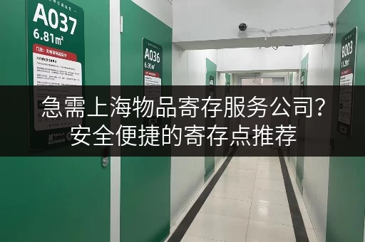 急需上海物品寄存服务公司？安全便捷的寄存点推荐