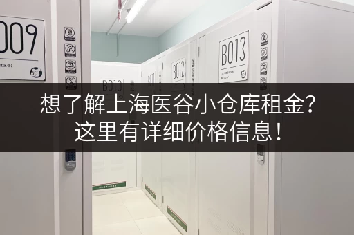 想了解上海医谷小仓库租金？这里有详细价格信息！
