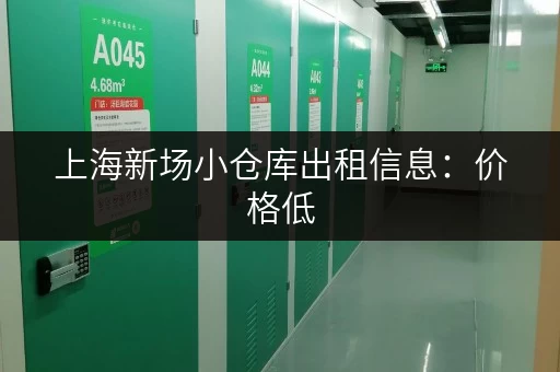 上海新场小仓库出租信息：价格低，位置优！
