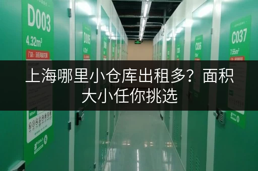 上海哪里小仓库出租多？面积大小任你挑选