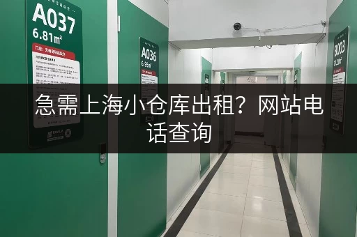 急需上海小仓库出租？网站电话查询，快速找到！