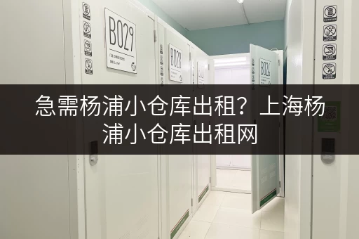 急需杨浦小仓库出租？上海杨浦小仓库出租网，快速解决您的需求