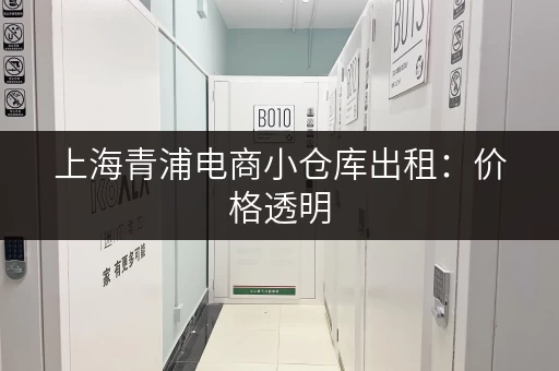 上海青浦电商小仓库出租：价格透明，服务周到，租仓更放心！