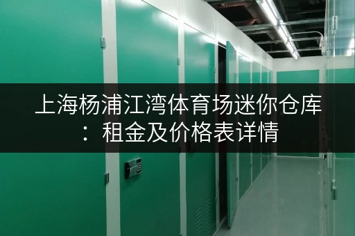 上海杨浦江湾体育场迷你仓库：租金及价格表详情