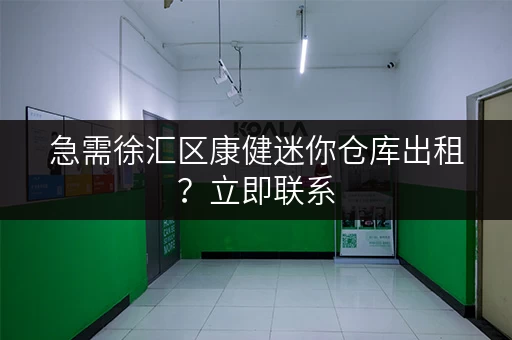 急需徐汇区康健迷你仓库出租？立即联系，快速入住