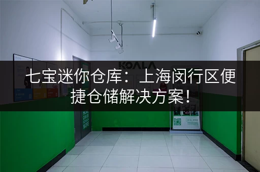 七宝迷你仓库：上海闵行区便捷仓储解决方案！