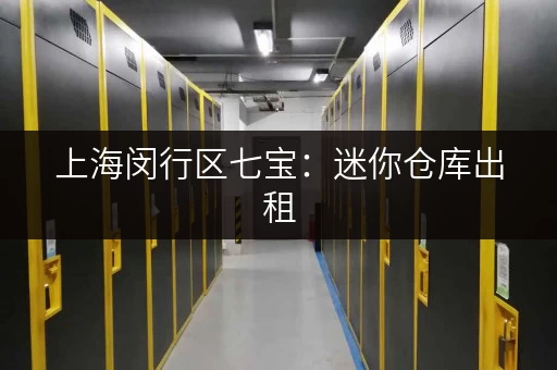 上海闵行区七宝：迷你仓库出租，满足您的存储需求！