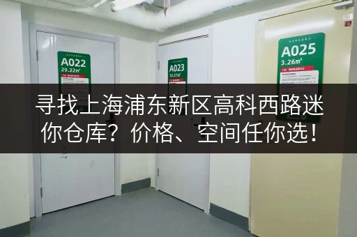 寻找上海浦东新区高科西路迷你仓库？价格、空间任你选！