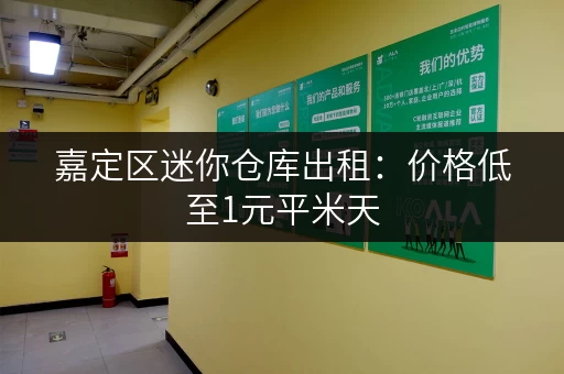 嘉定区迷你仓库出租：价格低至1元平米天，多种选择