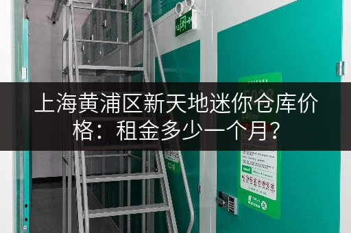 上海黄浦区新天地迷你仓库价格：租金多少一个月？