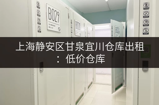 上海静安区甘泉宜川仓库出租：低价仓库，灵活租期，电商首选