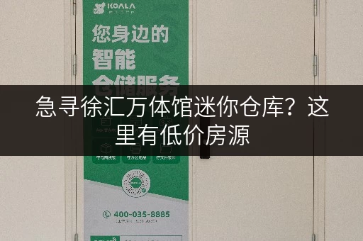 急寻徐汇万体馆迷你仓库？这里有低价房源