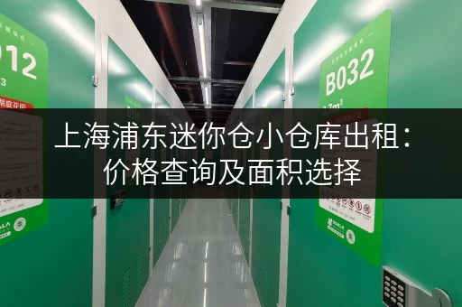 上海浦东迷你仓小仓库出租：价格查询及面积选择