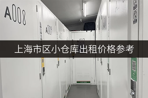 上海市区小仓库出租价格参考，月租和日租哪个更划算？