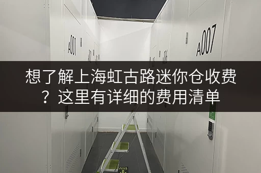 想了解上海虹古路迷你仓收费？这里有详细的费用清单