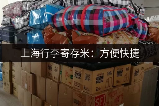 上海行李寄存米：方便快捷，上海行李寄存指南