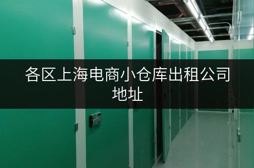 各区上海电商小仓库出租公司地址，租仓更省心！