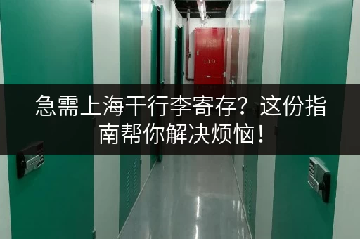 急需上海干行李寄存？这份指南帮你解决烦恼！