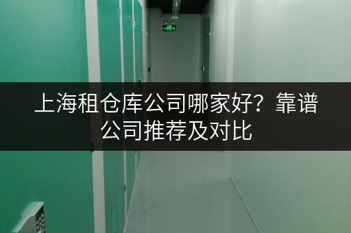 上海租仓库公司哪家好？靠谱公司推荐及对比