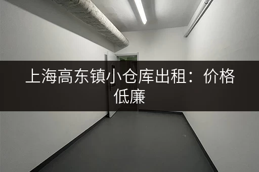 上海高东镇小仓库出租：价格低廉，位置优越，适合小微企业
