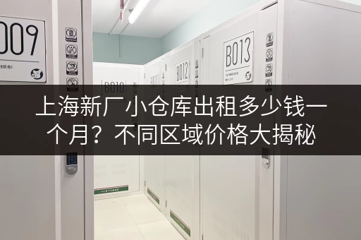 上海新厂小仓库出租多少钱一个月？不同区域价格大揭秘