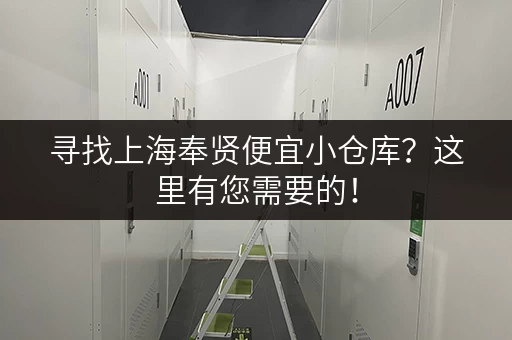 寻找上海奉贤便宜小仓库？这里有您需要的！