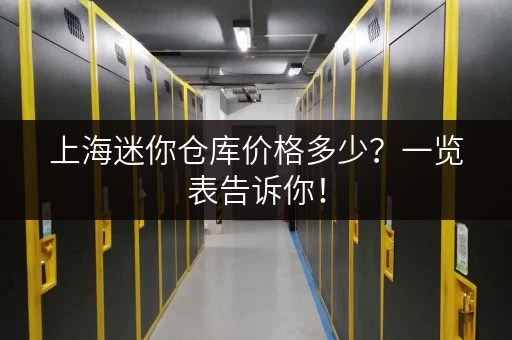 上海迷你仓库价格多少？一览表告诉你！