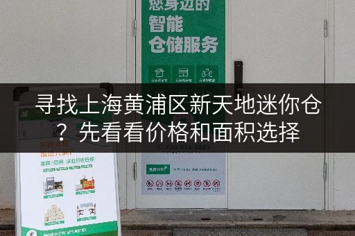 寻找上海黄浦区新天地迷你仓？先看看价格和面积选择