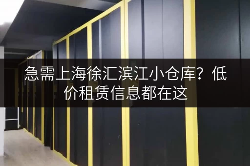 急需上海徐汇滨江小仓库？低价租赁信息都在这