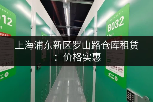 上海浦东新区罗山路仓库租赁：价格实惠，面积可选